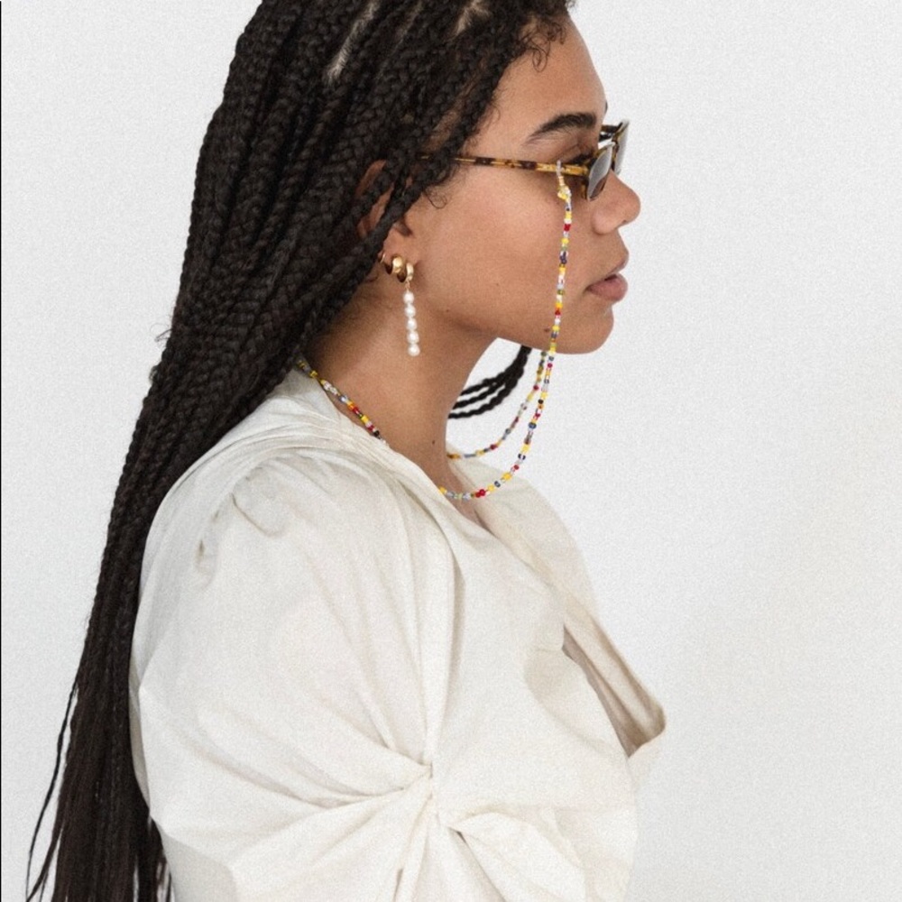 Mismatched Genuine Freshwater Pearl Earring Set Statement Gold Hoops Earrings - Picture 6 of 12